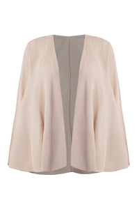 Beige Crinkled Cape Jacket - Tastes Like Couture