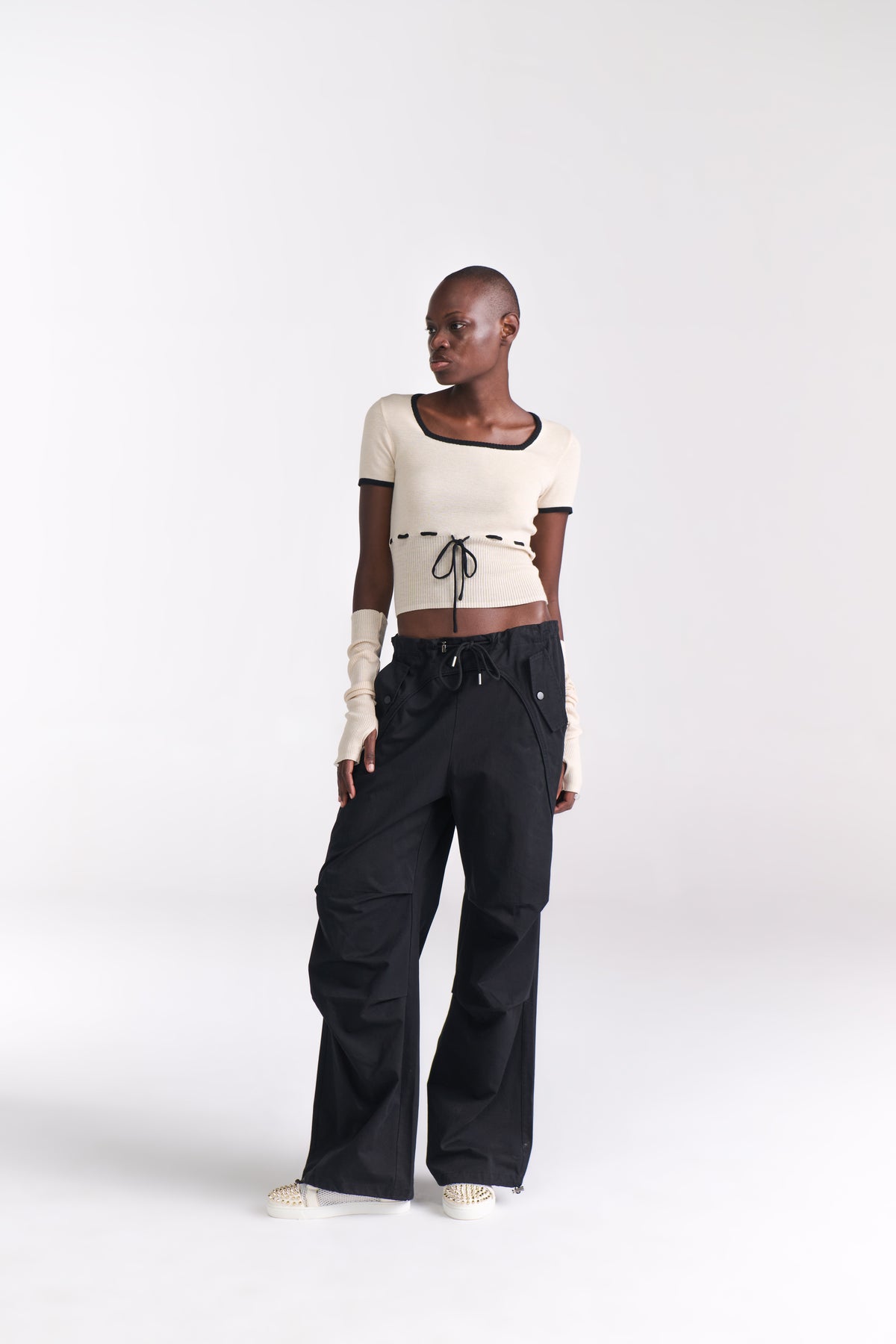 Black Parachute Pants - Tastes Like Couture