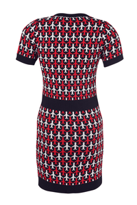Airplane Motif Knit Dress - Tastes Like Couture