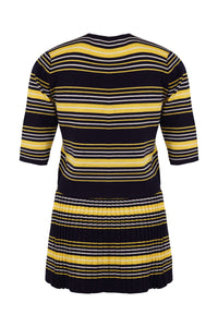 Stripe Knit Pleated Skirt & Top Coord - Tastes Like Couture