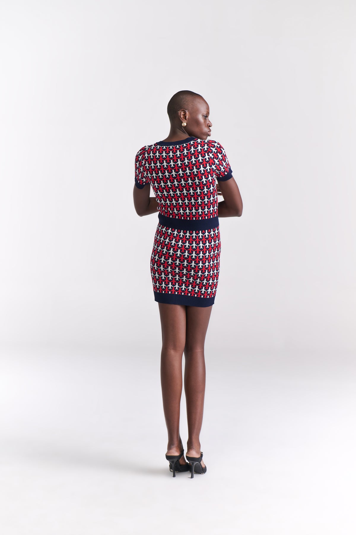 Airplane Motif Knit Dress - Tastes Like Couture