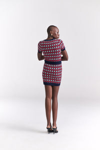 Airplane Motif Knit Dress - Tastes Like Couture