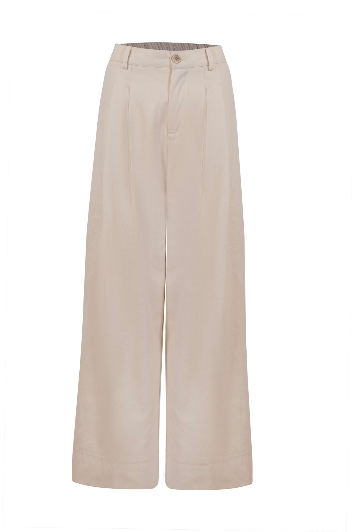 Ivory Denim Flare Pants - Tastes Like Couture
