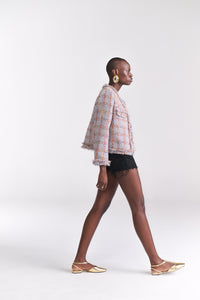 Blue Tweed Jacket - Tastes Like Couture