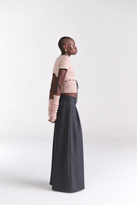 Charcoal Grey Tailored Wide Leg Pants - Tastes Like Couture