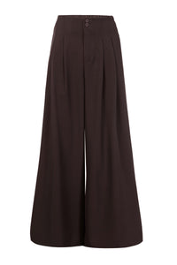 Coffee Tailored Wide Leg Pants - Tastes Like Couture