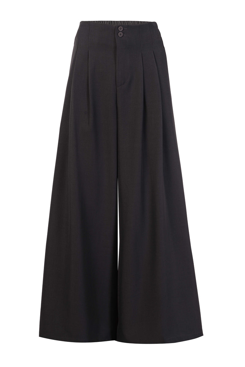 Charcoal Grey Tailored Wide Leg Pants - Tastes Like Couture