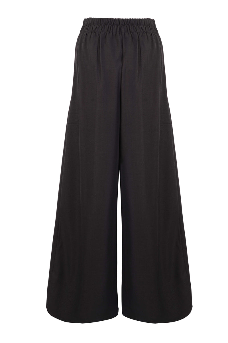 Charcoal Grey Tailored Wide Leg Pants - Tastes Like Couture