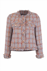 Blue Tweed Jacket - Tastes Like Couture