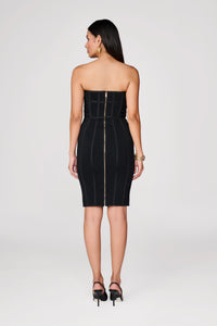 Black Tube Bandaged Dress